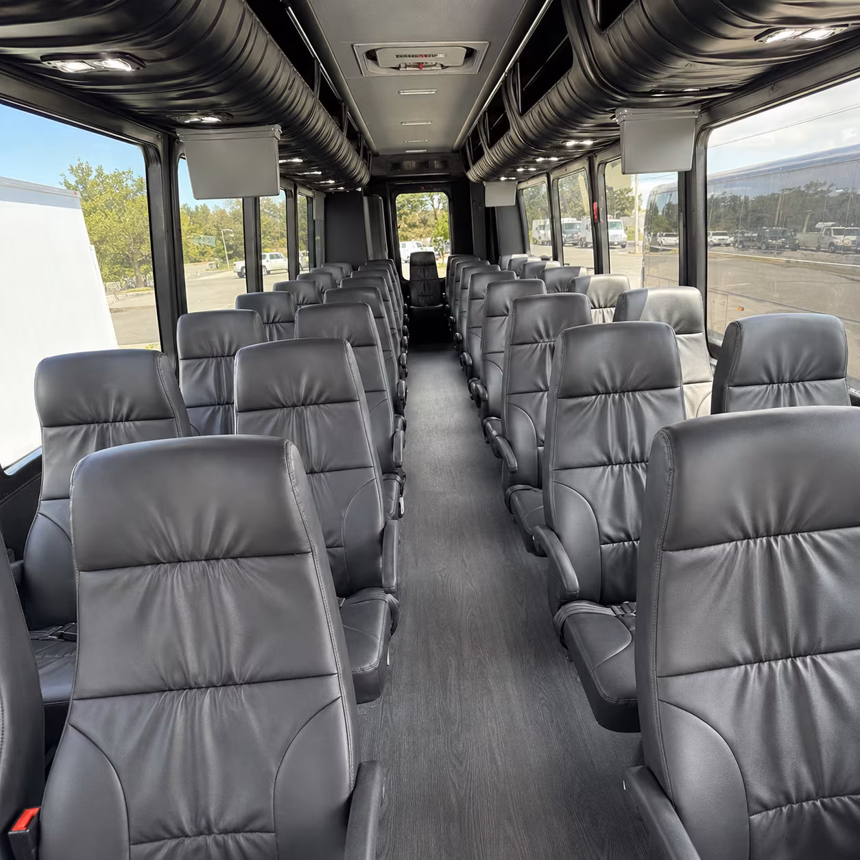 airport shuttle buses for yorba linda wedding guests