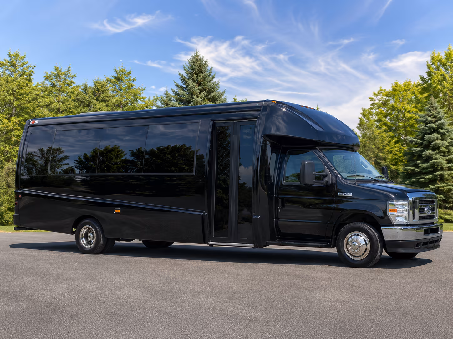 buses for college campus tours and high school academic field trips
