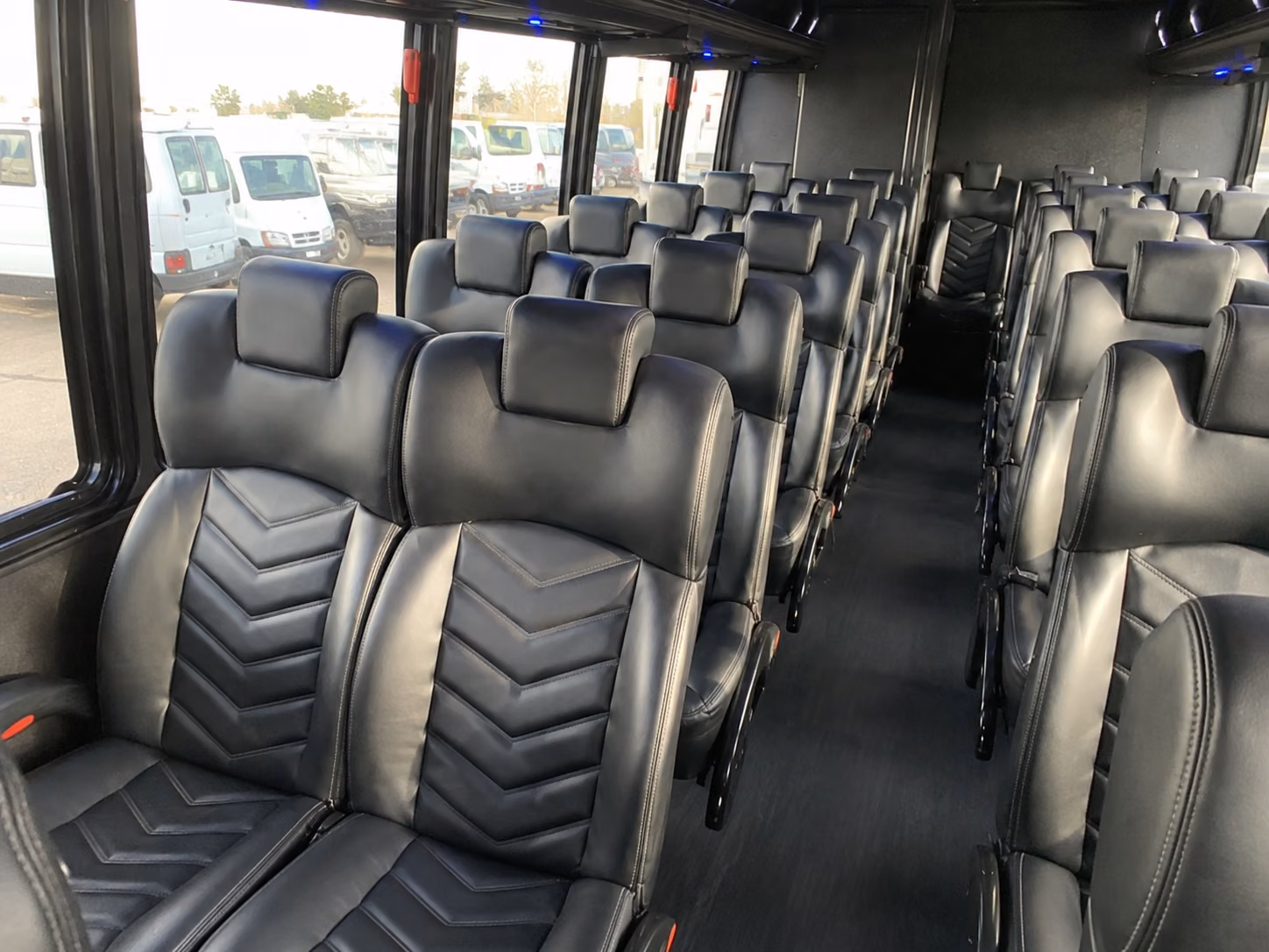 yorba linda 15 passenger minibus inside