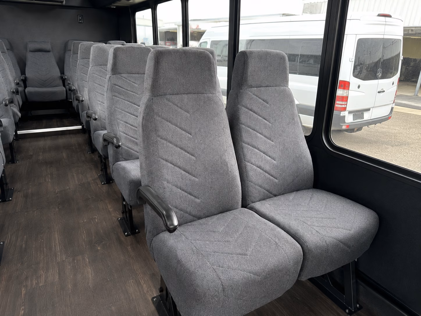 yorba linda 15 passenger minibus interior