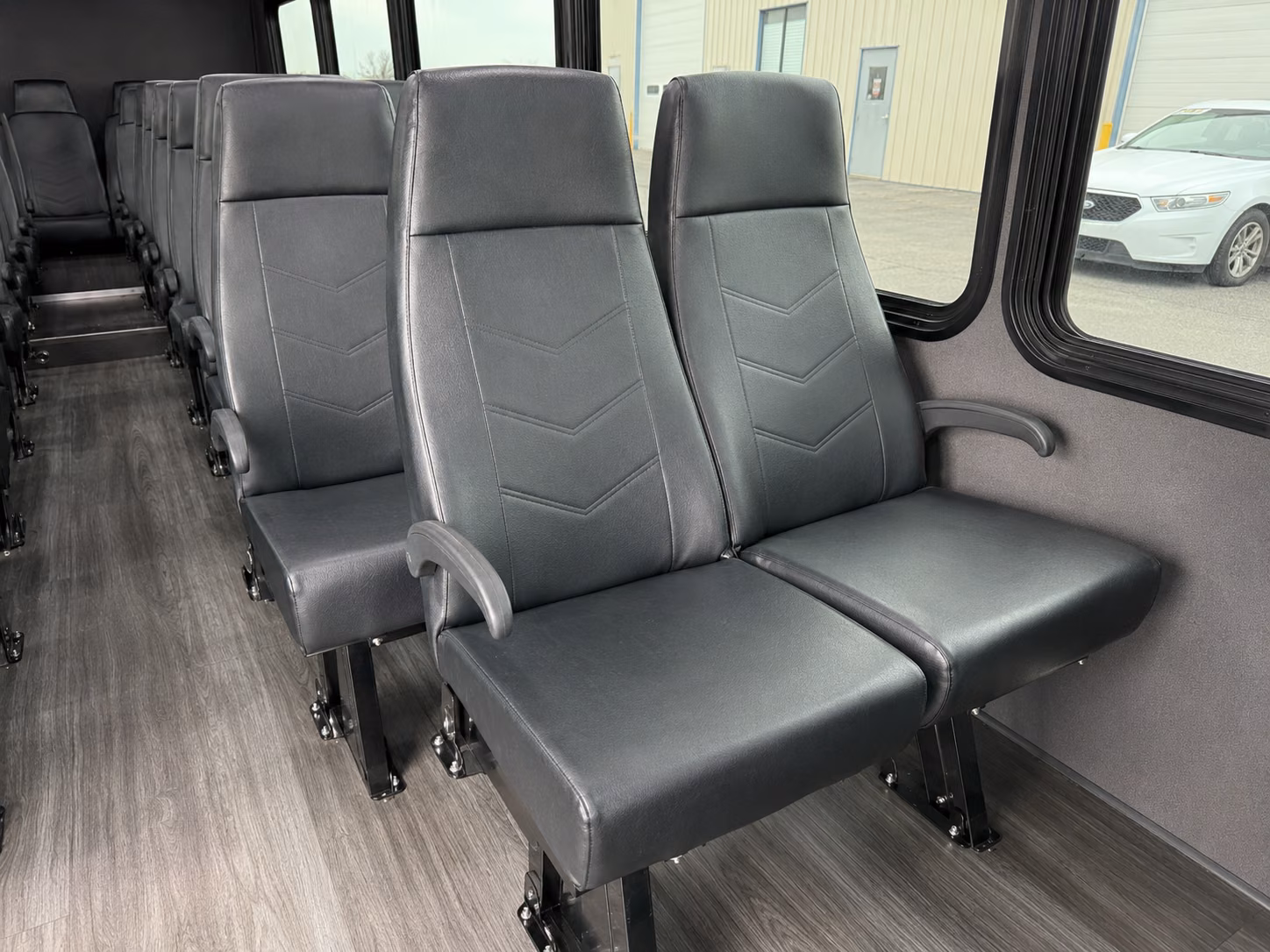 yorba linda 18 passenger minibus interior