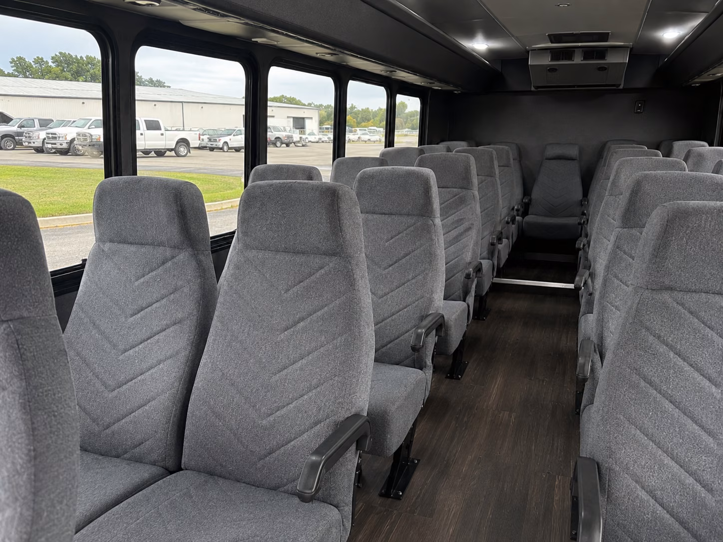 yorba linda 20 passenger minibus inside