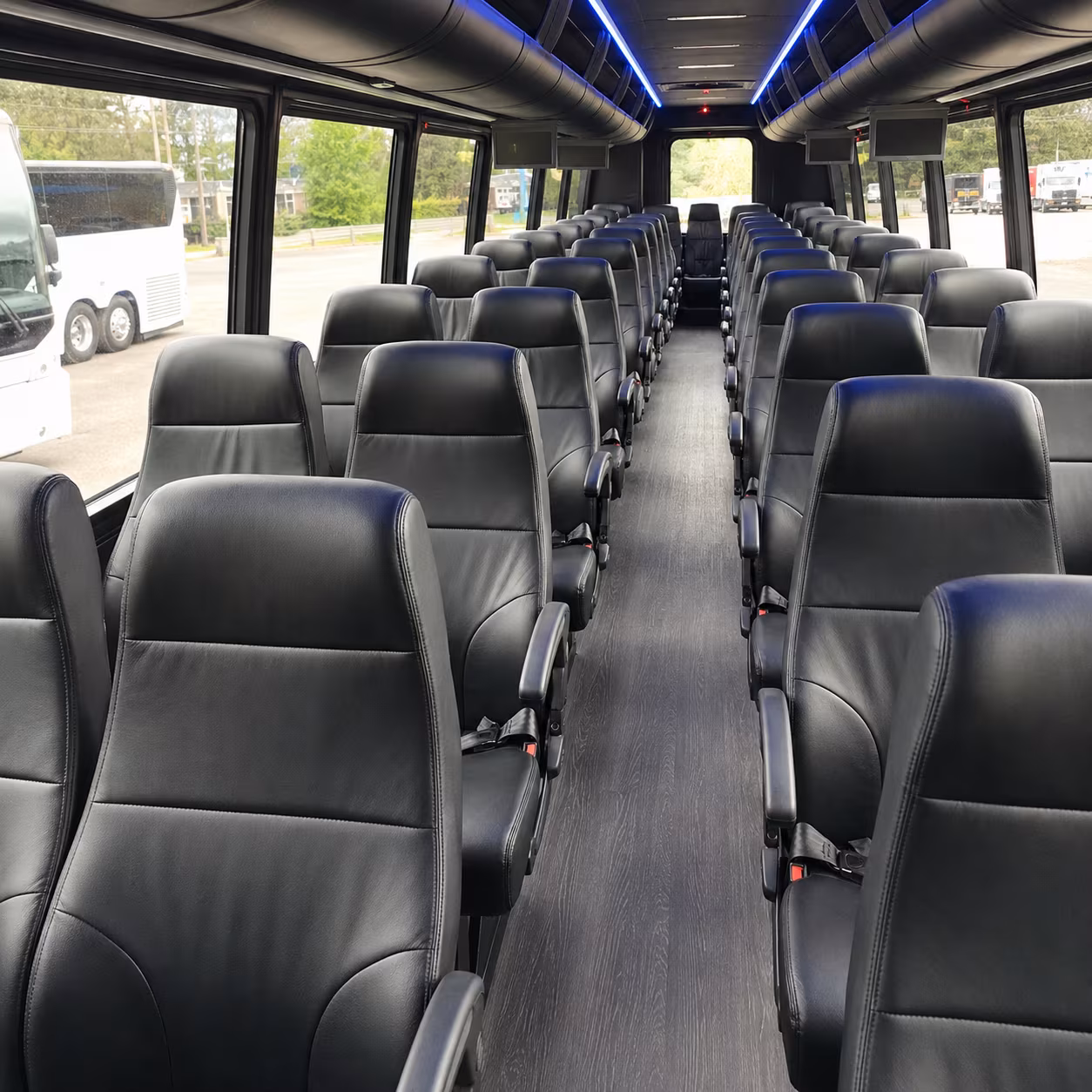 yorba linda 25 passenger minibus inside