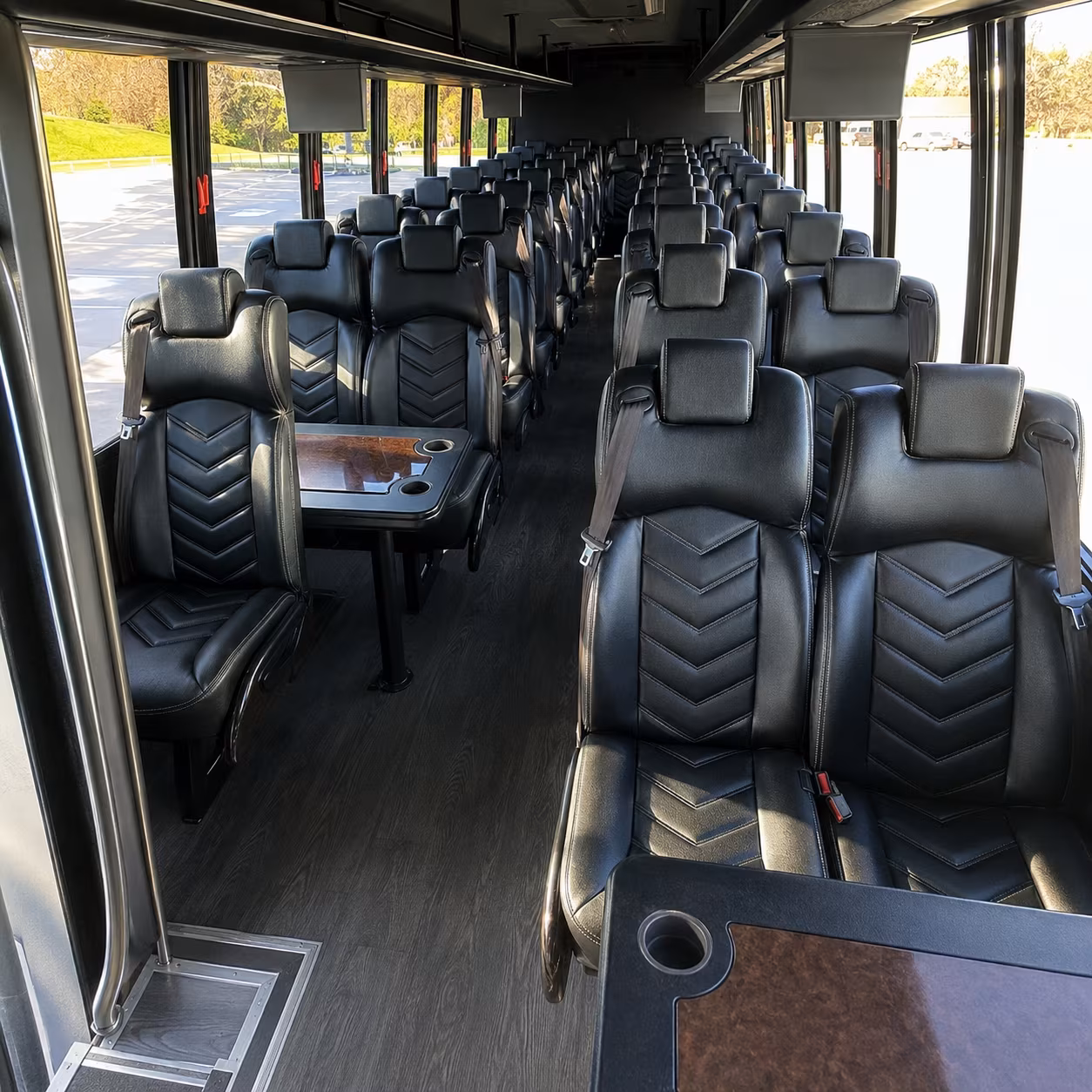 yorba linda 35 passenger minibus inside