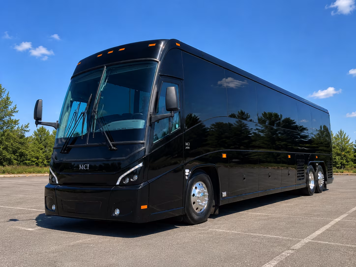 yorba linda 56 passenger charter bus