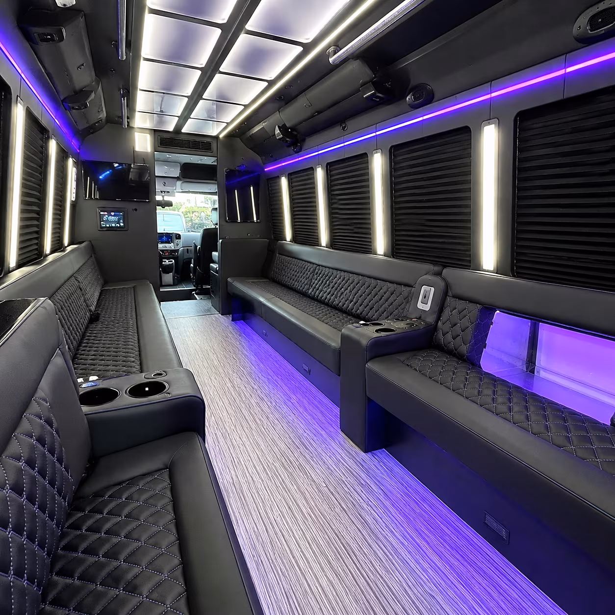 yorba linda party bus inside