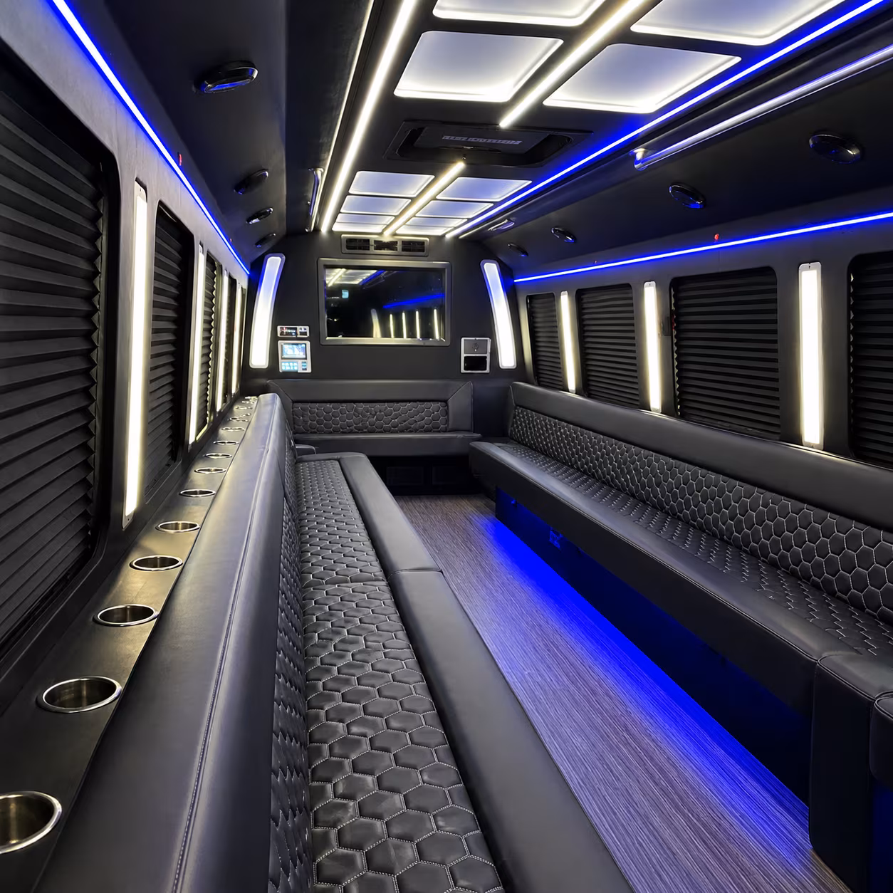 yorba linda party bus interior