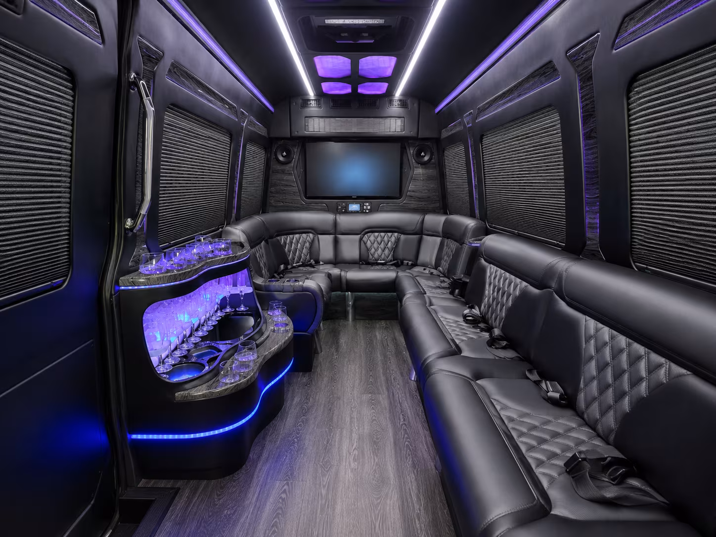 yorba linda private event transportation onboard seating