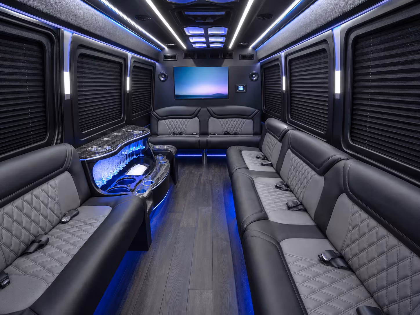 yorba linda sprinter limousine inside